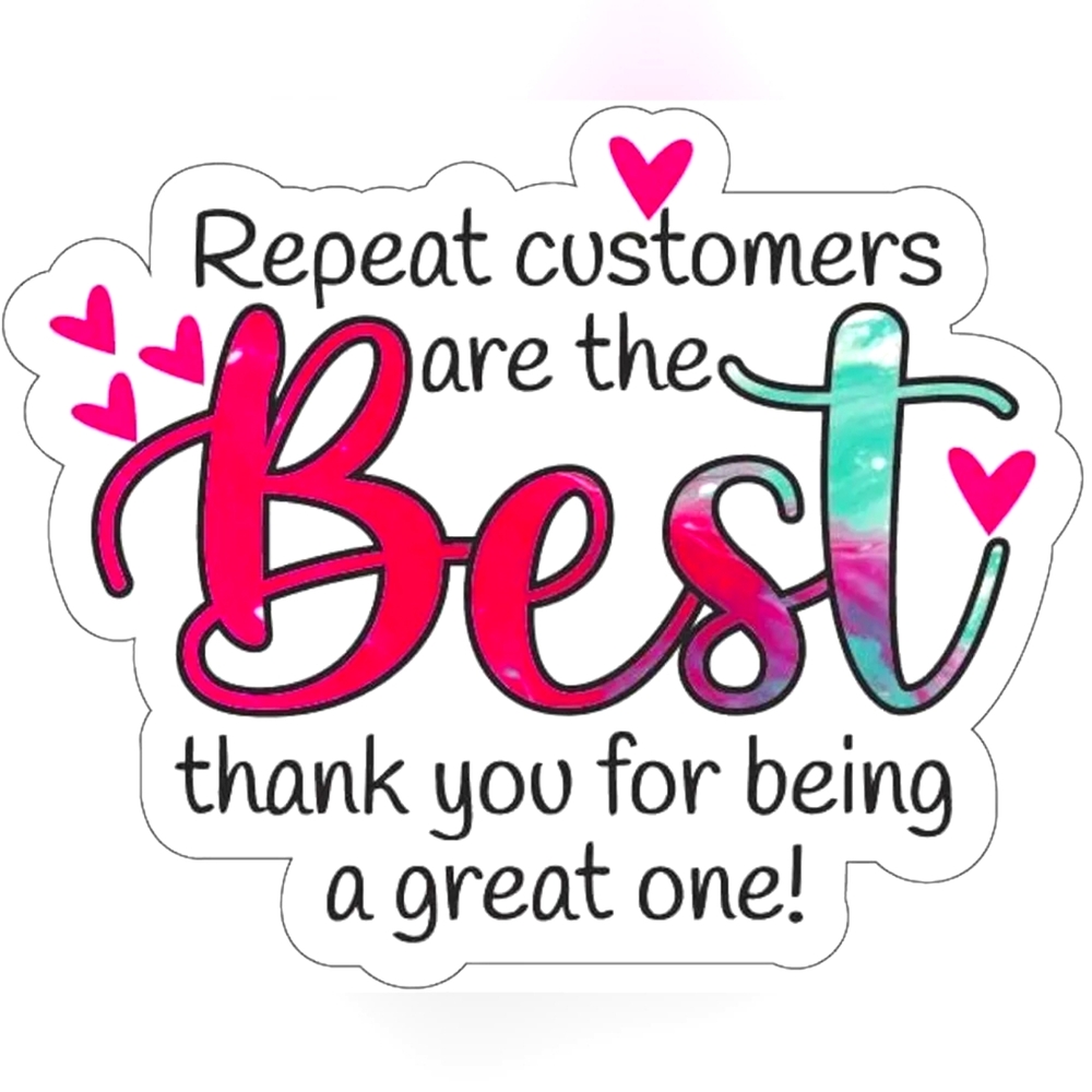 Colorful Customer Appreciation Sticker (50)